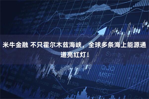 米牛金融 不只霍尔木兹海峡，全球多条海上能源通道亮红灯！